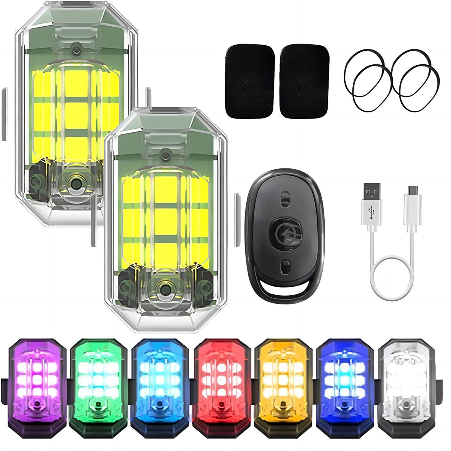 Drone Led Light - 1/2/4 szt. Zdalnie Sterowane Światła Motocyklowe